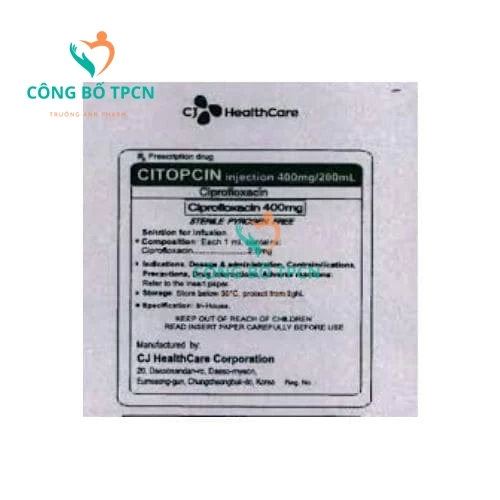 Citopcin Injection 400mg/200ml - Thuốc điều trị nhiễm khuẩn nặng hiệu quả